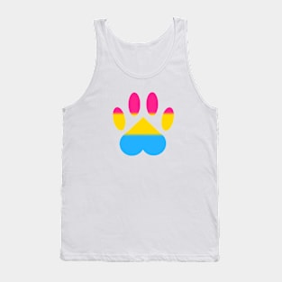 Pansexual Pride Paw Tank Top